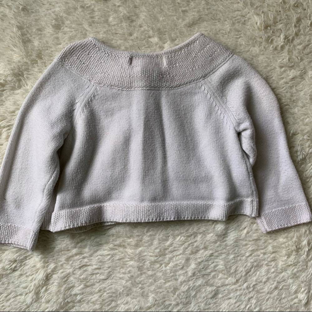 JANIE & JACK | White Button Down Sweater - Picture 5 of 5
